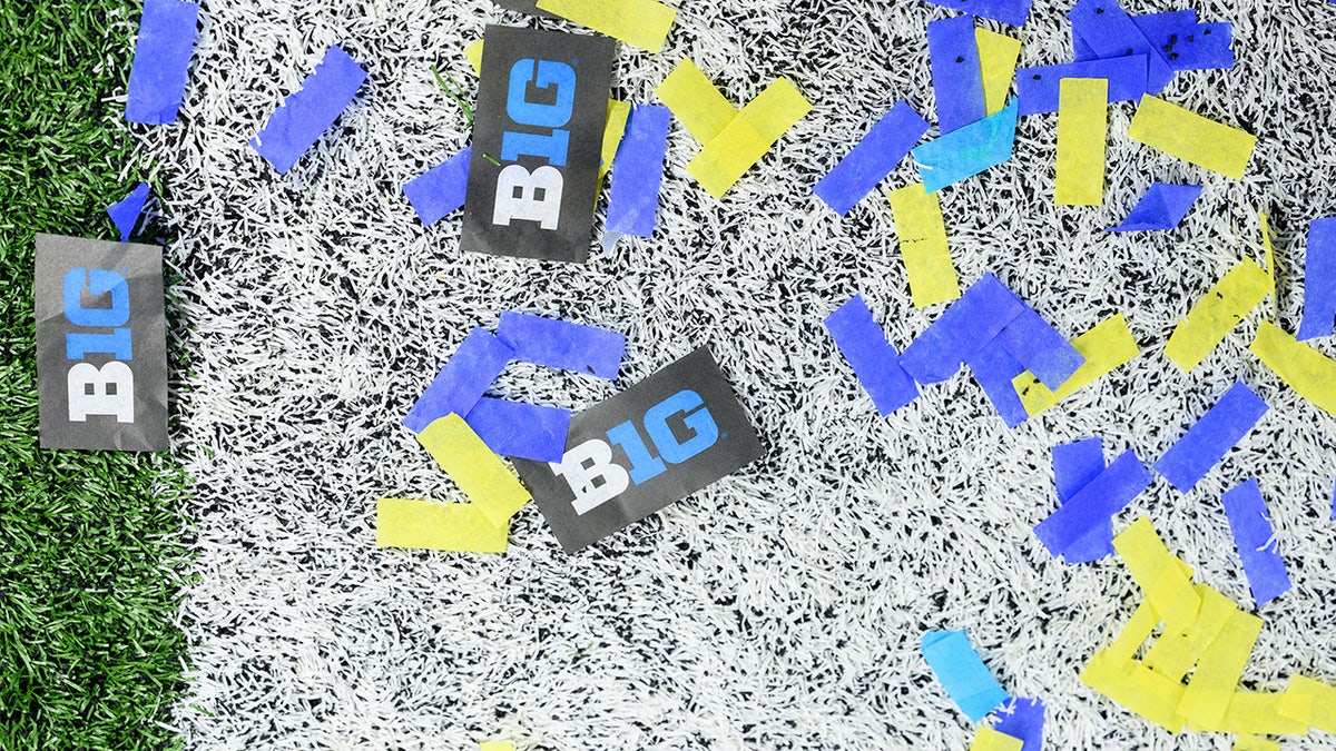 Big 10 title game confetti