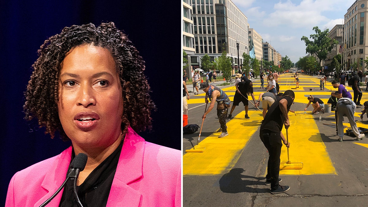 Muriel Bowser and BLM mural