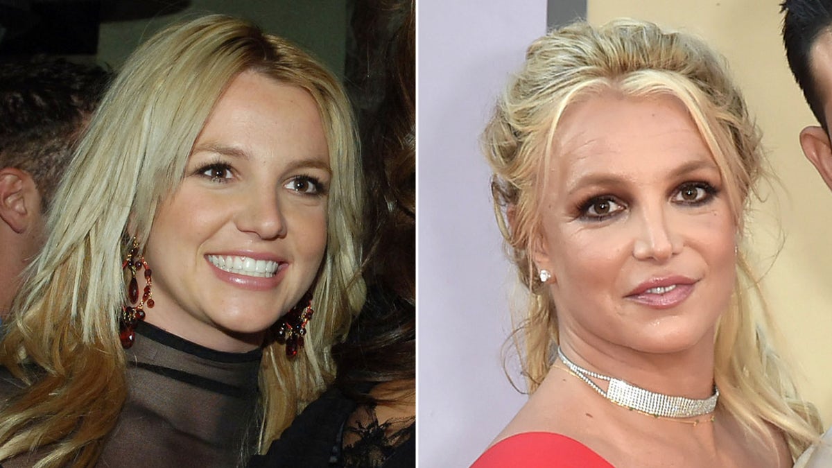 Britney Spears seen in 2006 and 2018