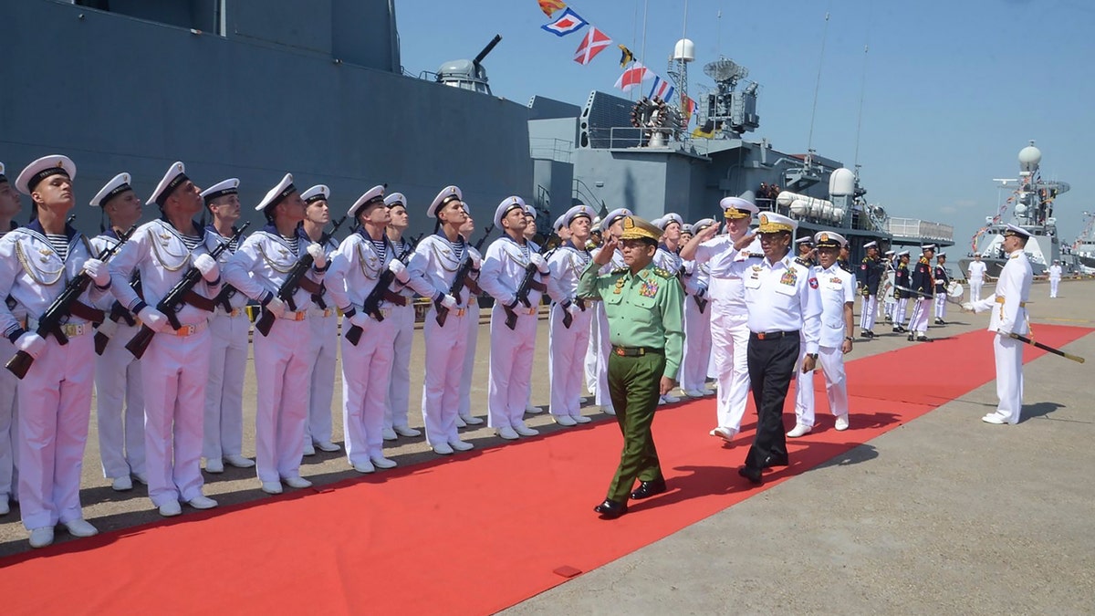 Burmese-Russian naval training