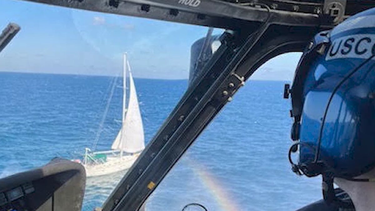 U.S. Coast Guard finds the sinking vessel off the coast of Florida