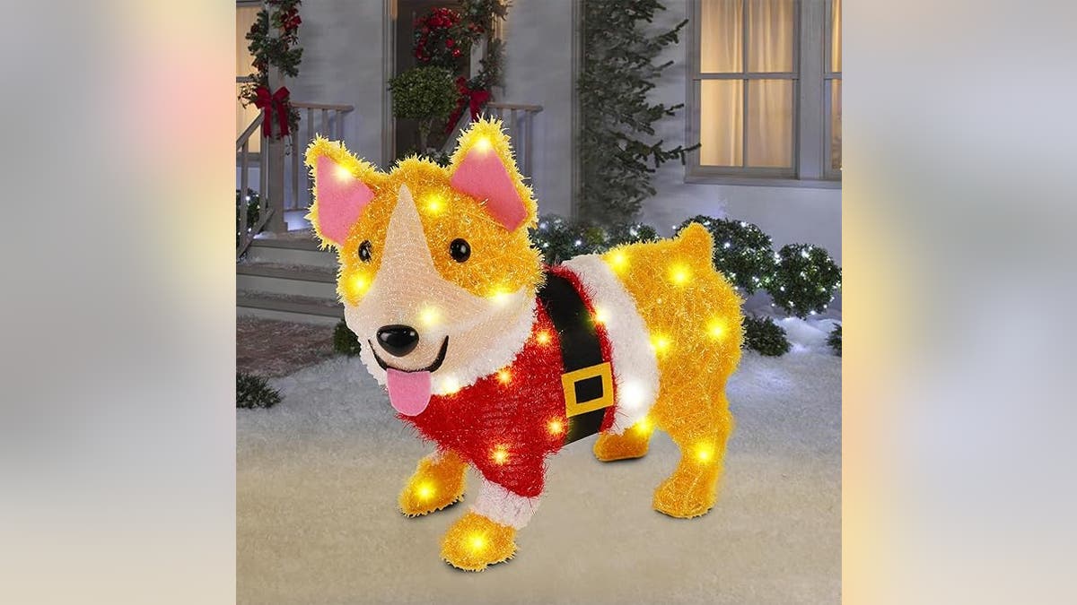 WATERGLIDE Christmas Outdoor Decoration Lighted Dog