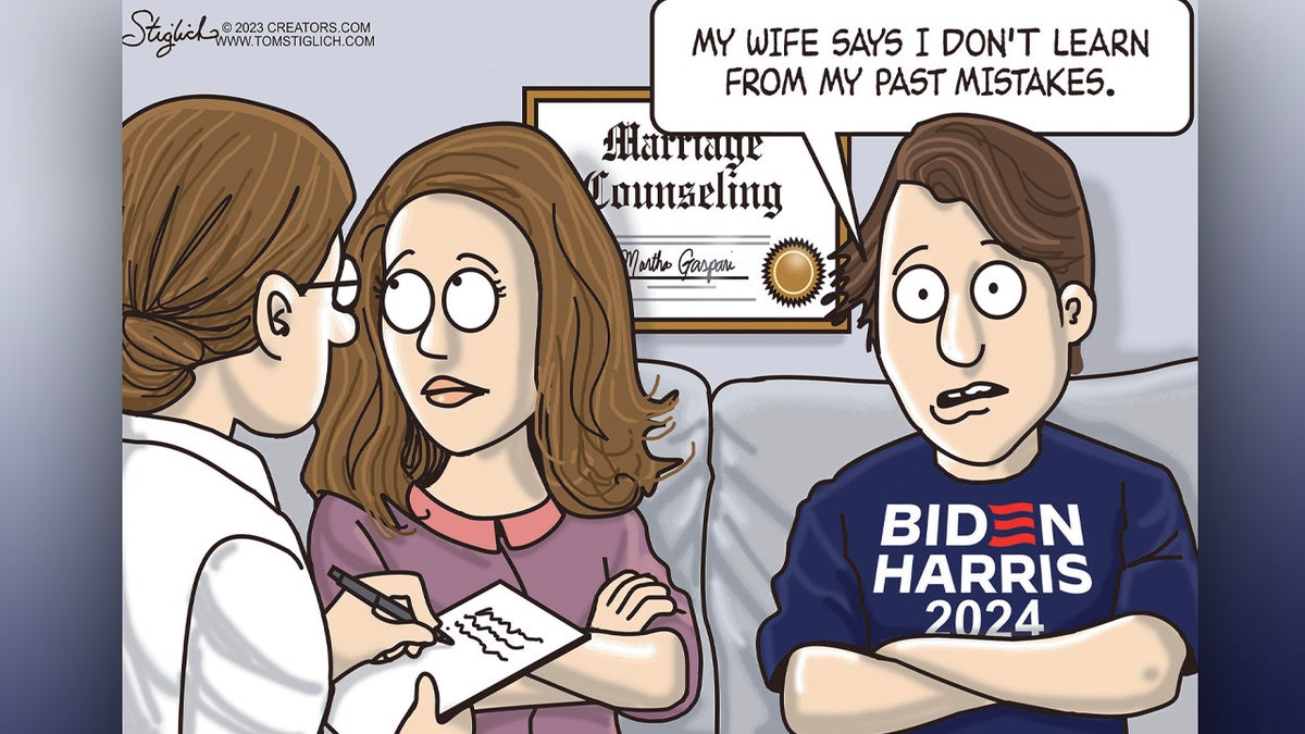 Biden Harris voter in marriage counseling