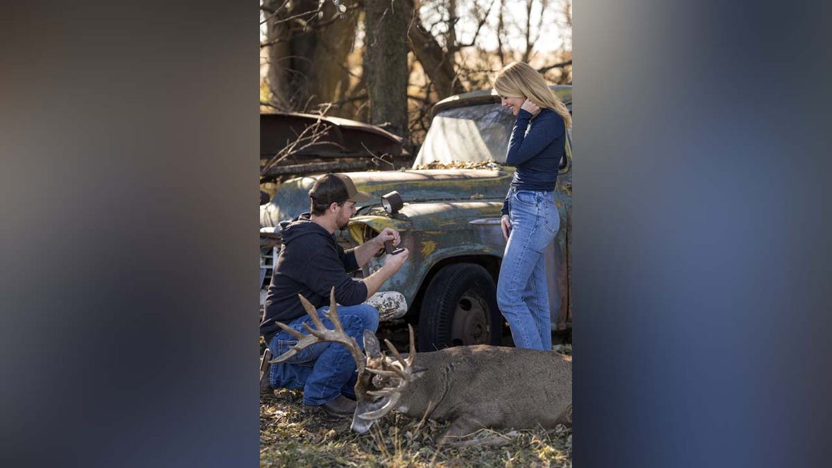 Cole Bures surprising girlfriend, Samantha Camenzind with marriage proposal