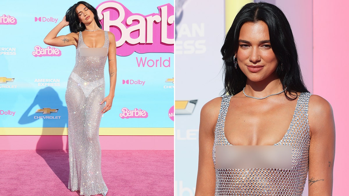 Dua Lipa at the Barbie premiere