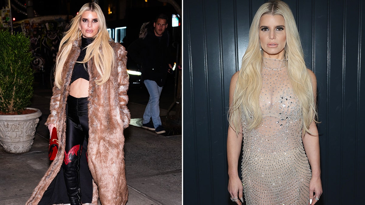 Jessica Simpson at two different events