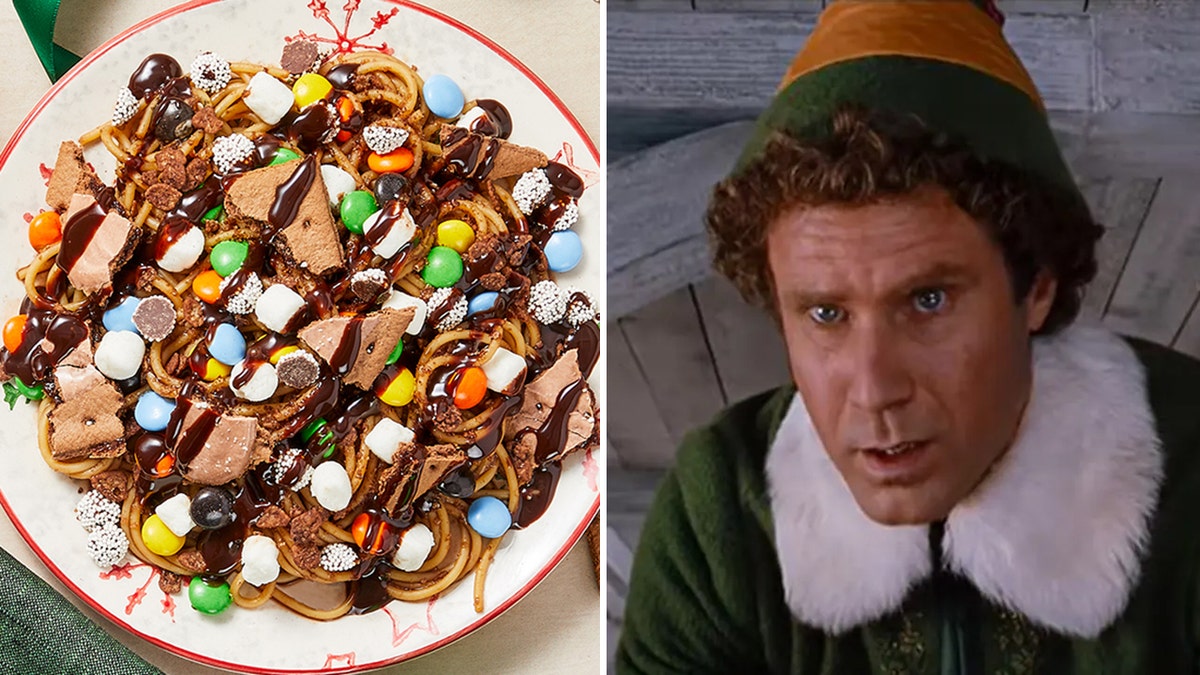 Elf inspired dish and Buddy the Elf