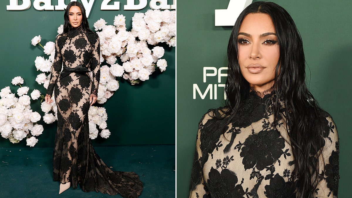 Kim Kardashian at Baby 2 Baby Gala