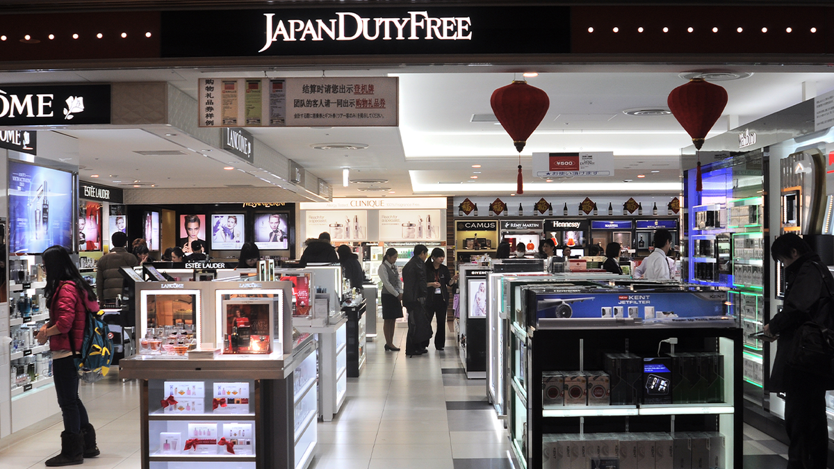 Duty free shop in Japan