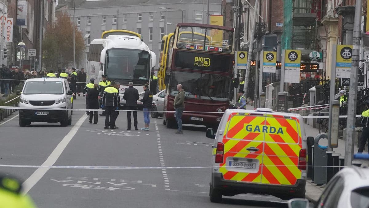 Stabbing scene in Dublin