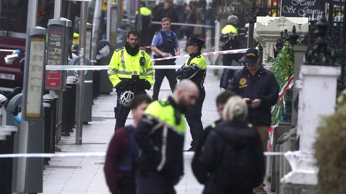 Stabbing scene in Dublin