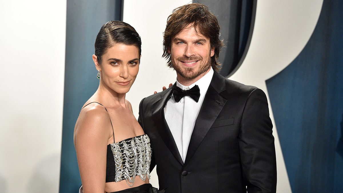 Nikki Reed and Ian Somerhalder at Vanity Fair Oscar Party