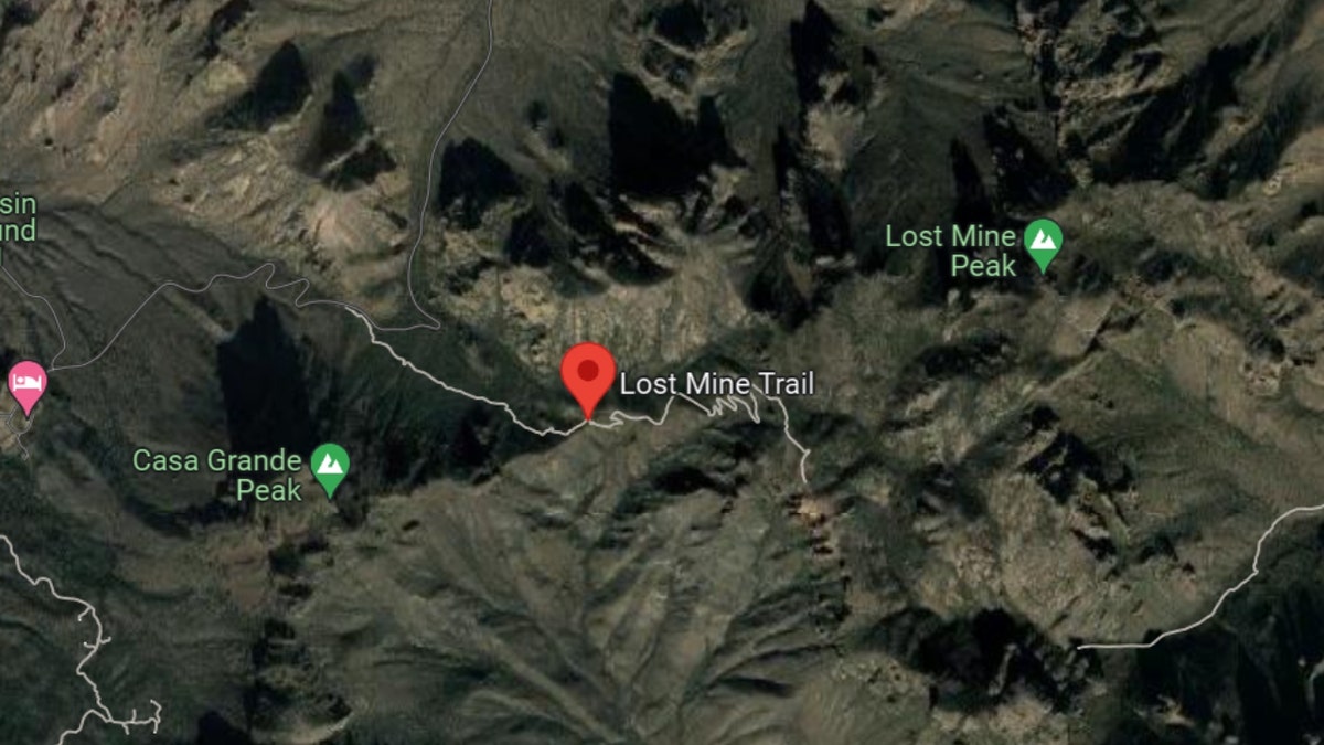 Lost Mine Trail on Google Maps