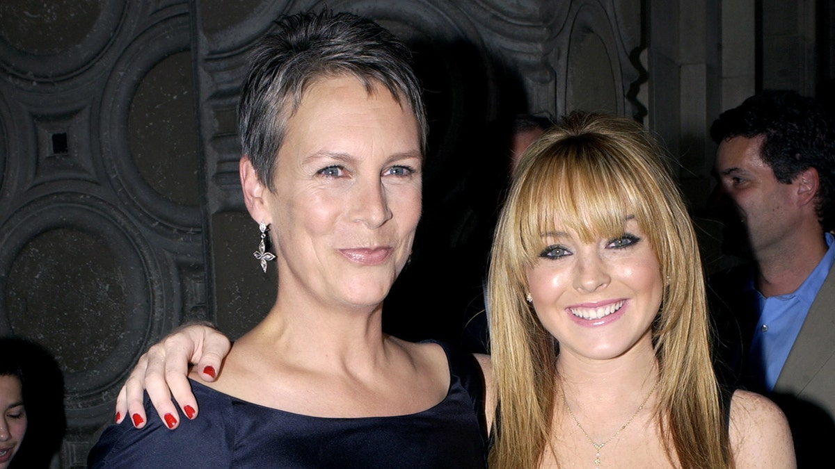 Jamie Lee Curtis and Lindsey Lohan at Freaky Friday premiere
