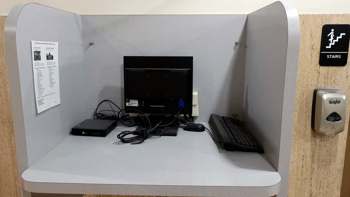 Computer at Shawnee County, Kansas, Courthouse