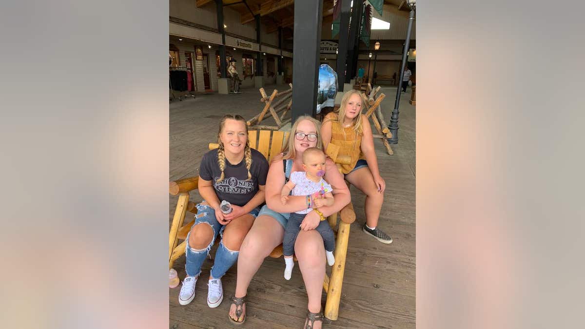 Katie Ferguson with family and friends