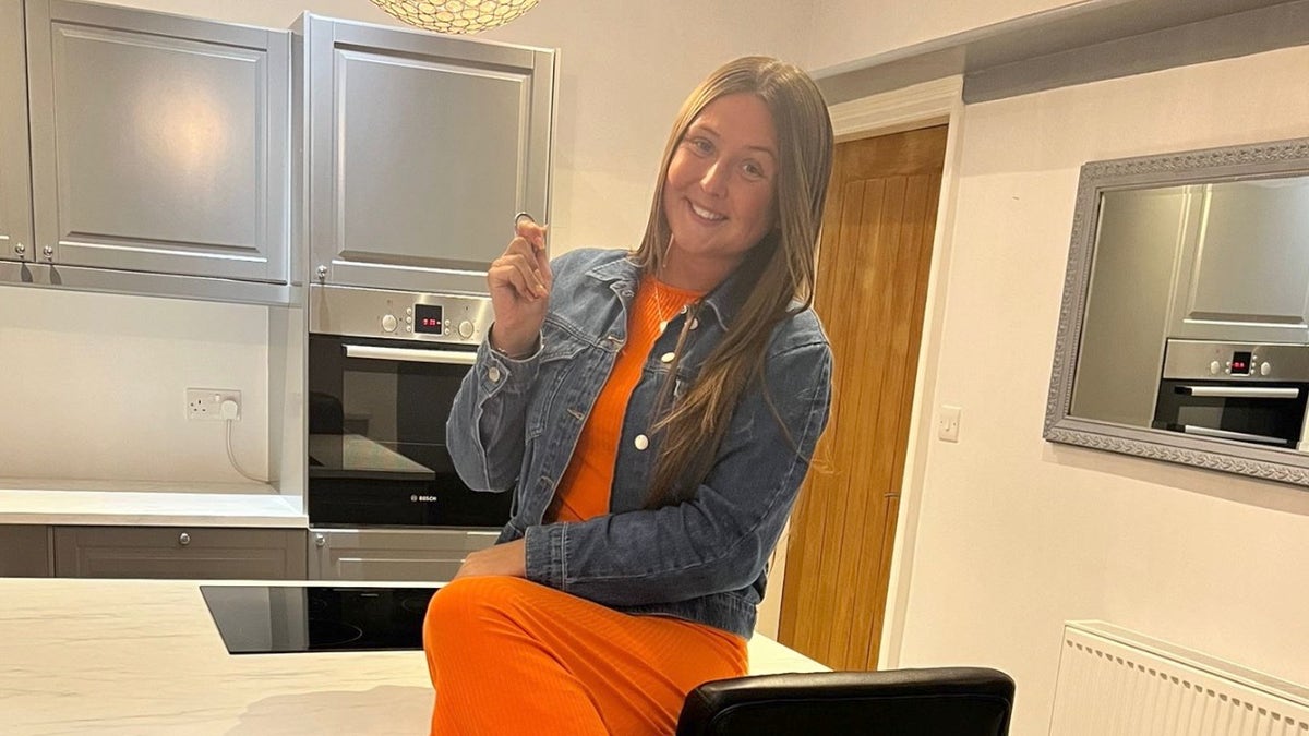 TikToker in the kitchen of her new home