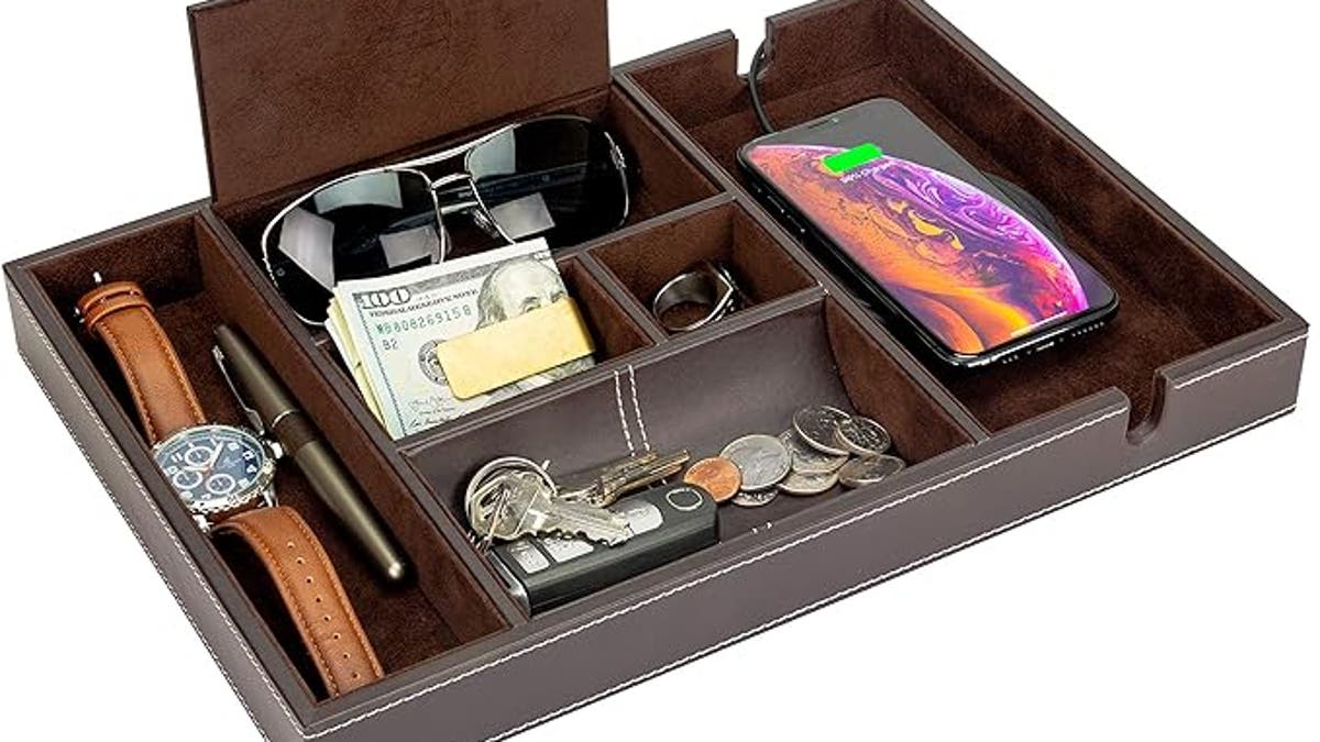 Gift him a catchall and charger 