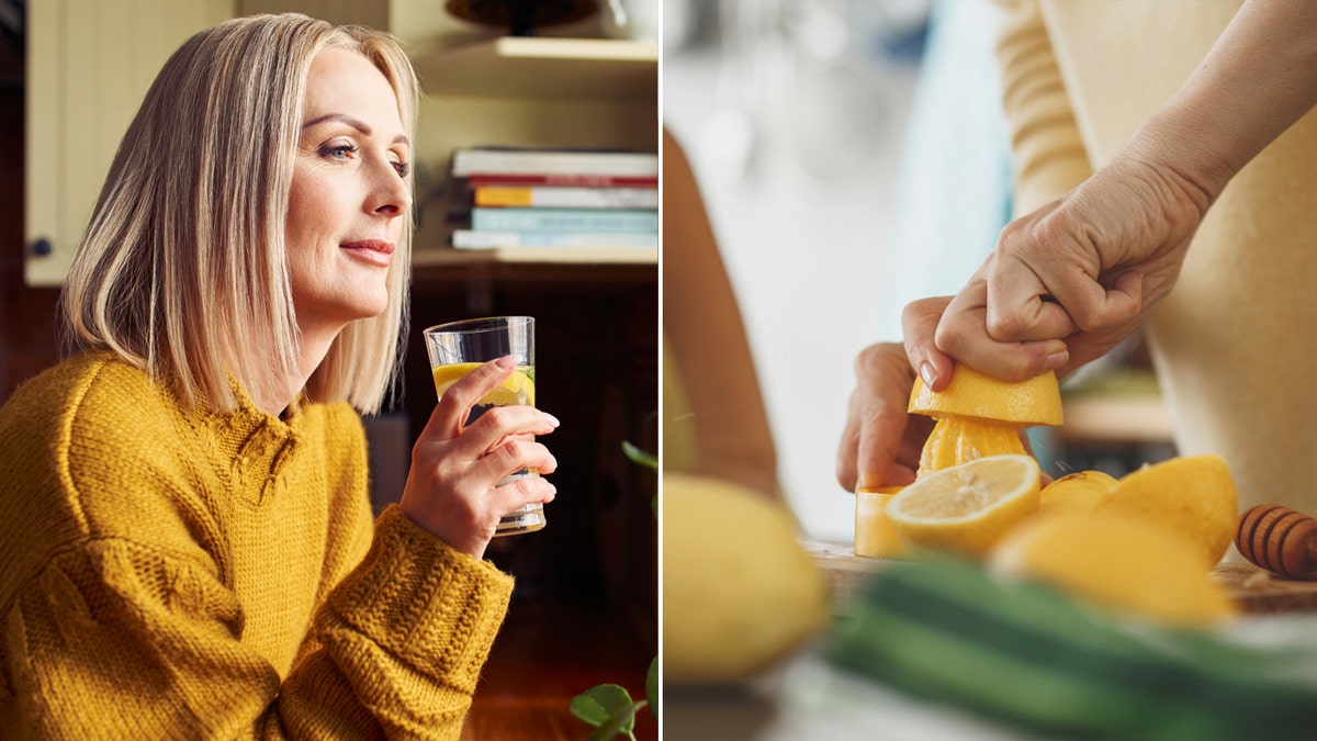 Drinking lemon juice clearance water