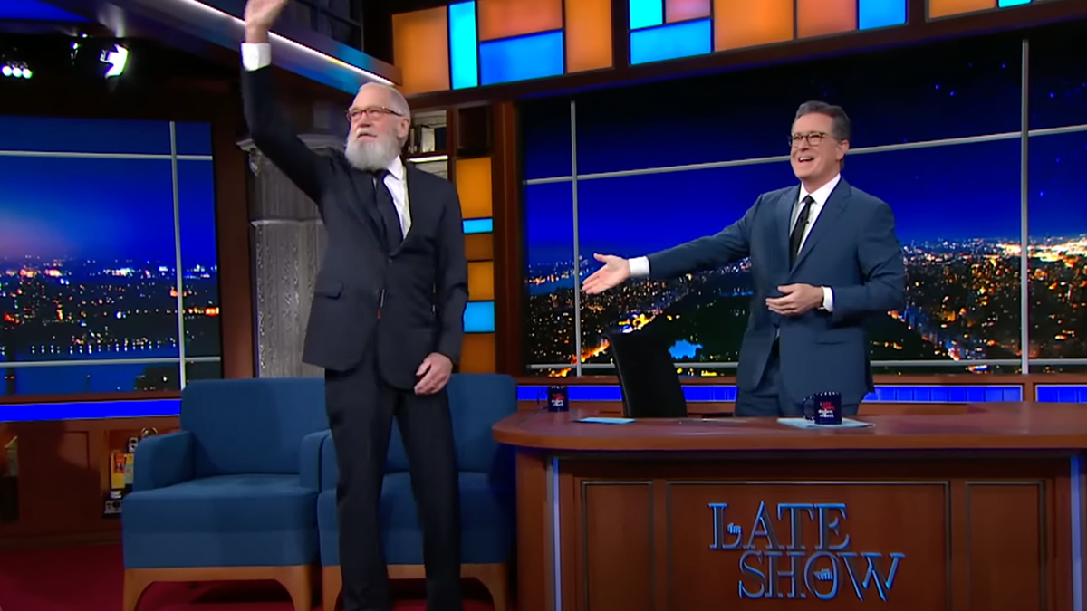 photo of Letterman on the Late Show