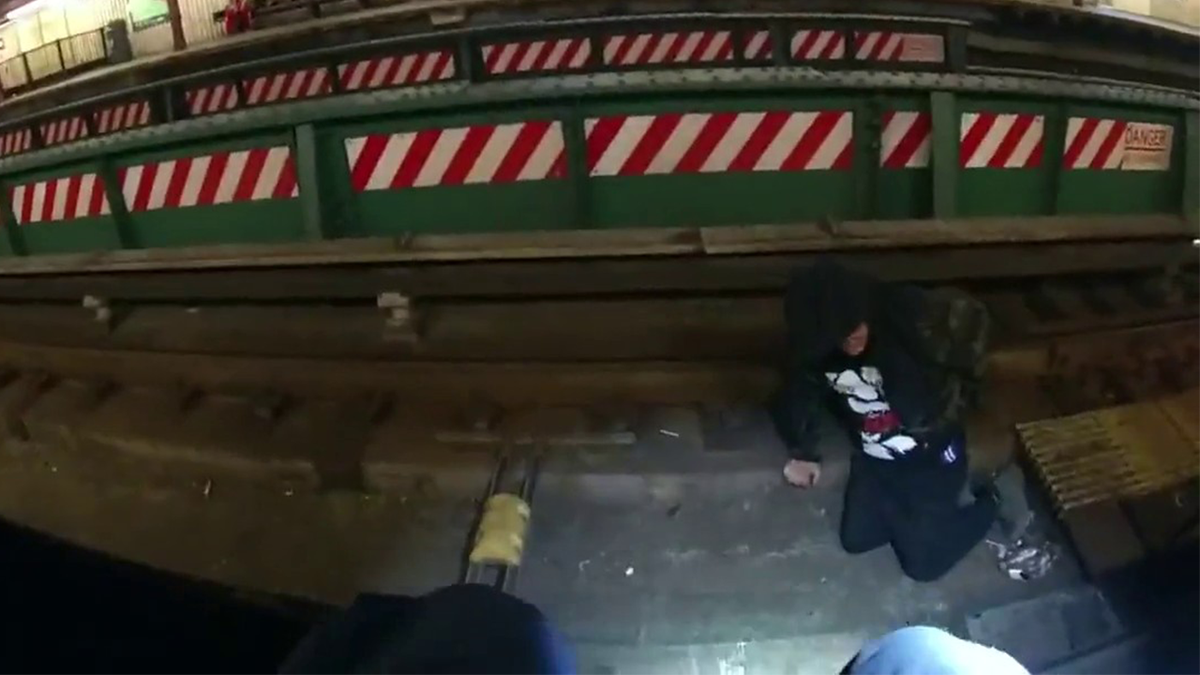 A man fell onto subway tracks in New York City.