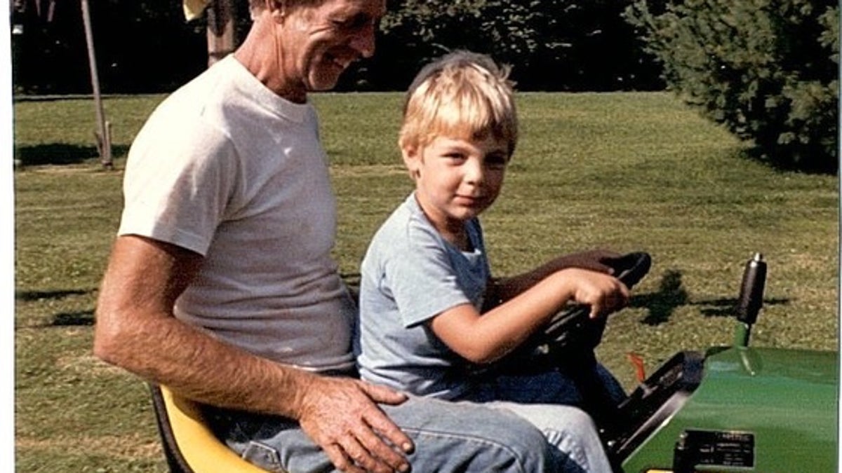 Matthew Burke with grandfather