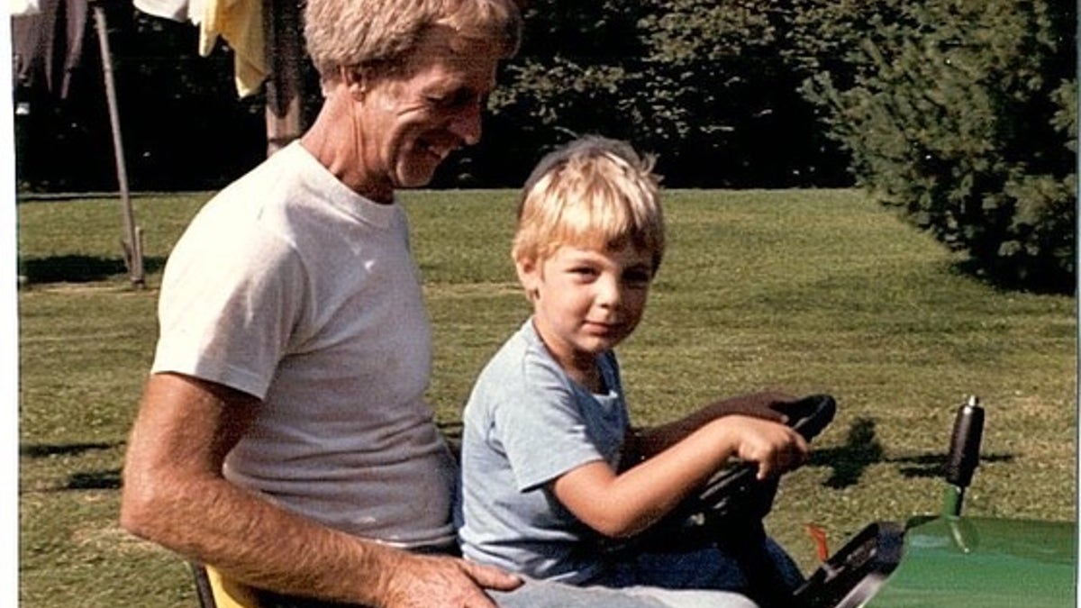 Matthew Burke with grandfather