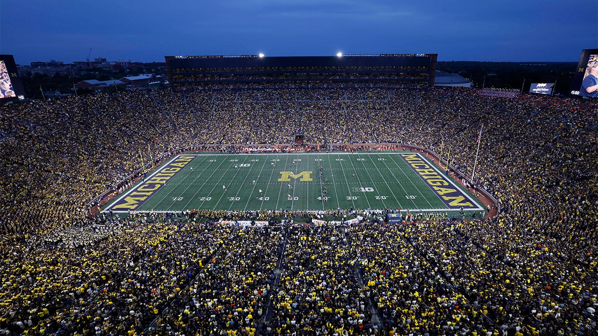 A picture of Michigan Stadium