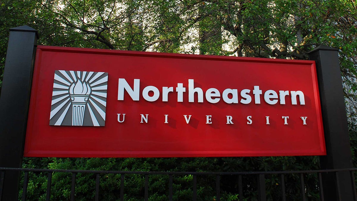 Northeastern university sign