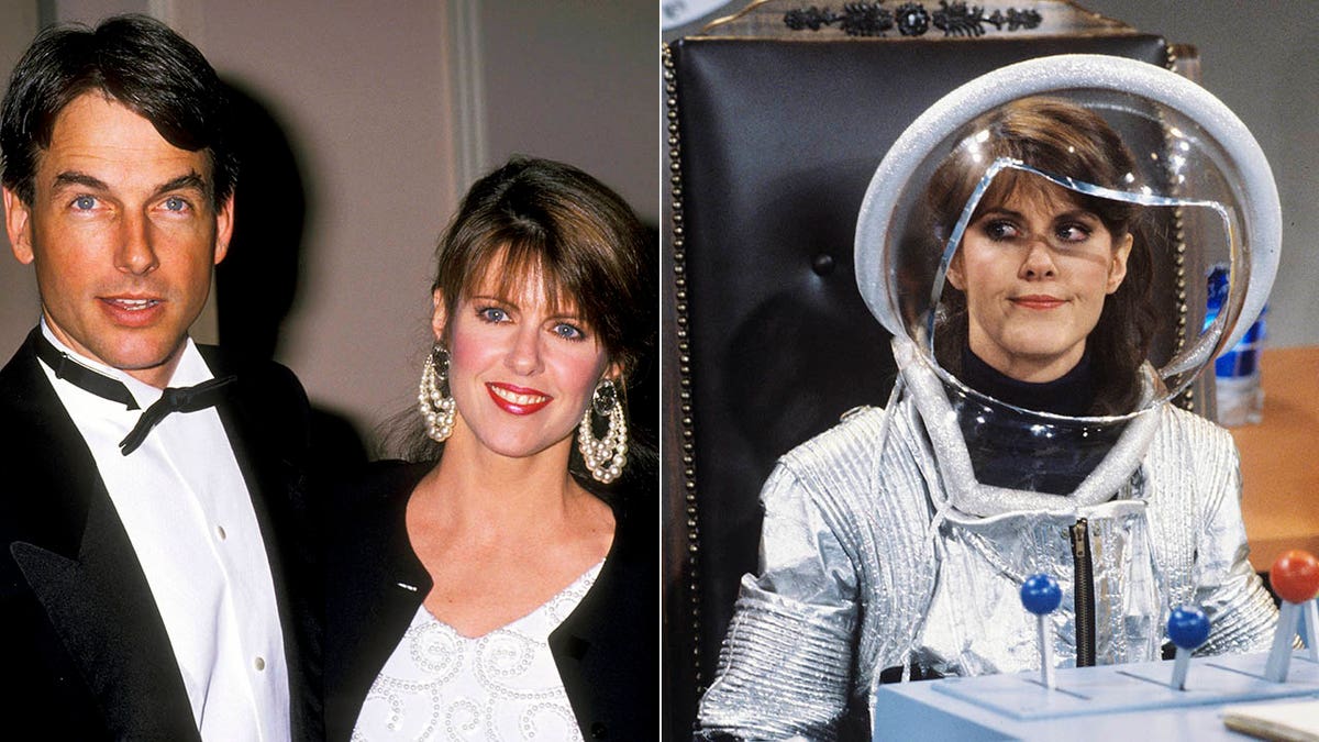 pam garber and mark harmon in 1987/pam in mork and mindy