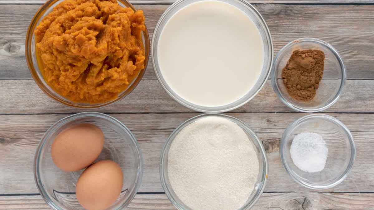 classic pumpkin pie ingredients