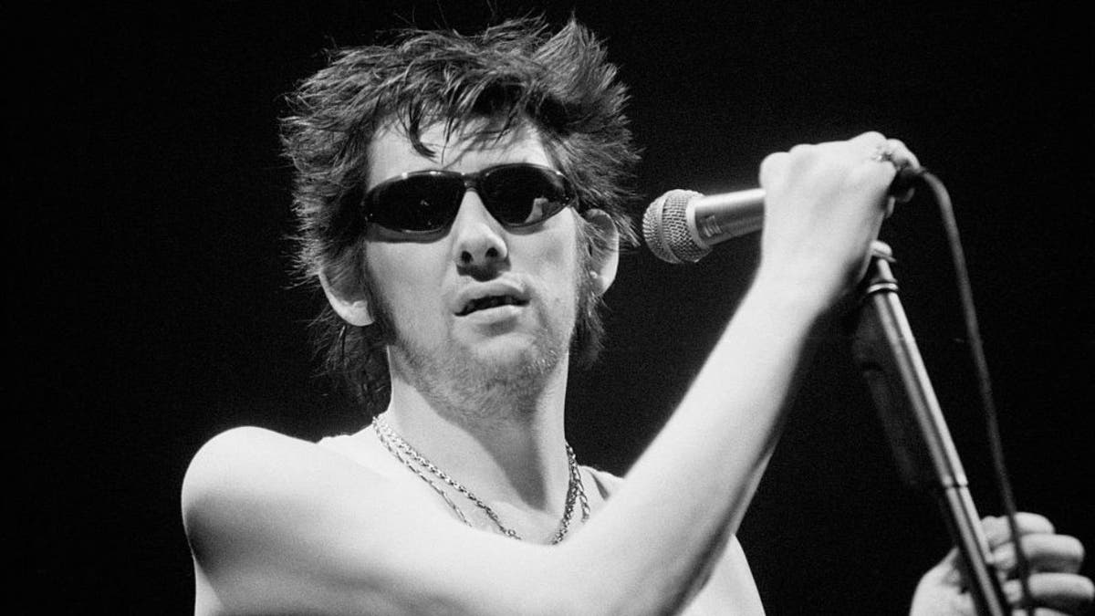 The Pogues frontman Shane MacGowan singing