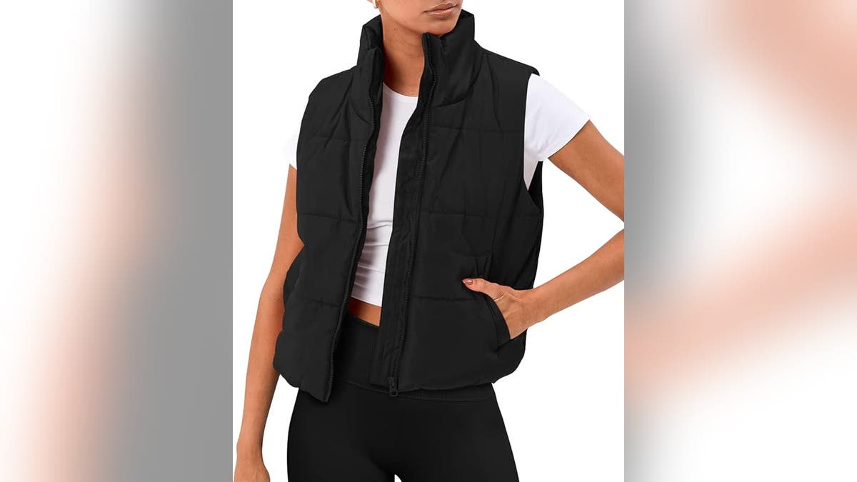 AUTOMET Puffer Vest Cropped