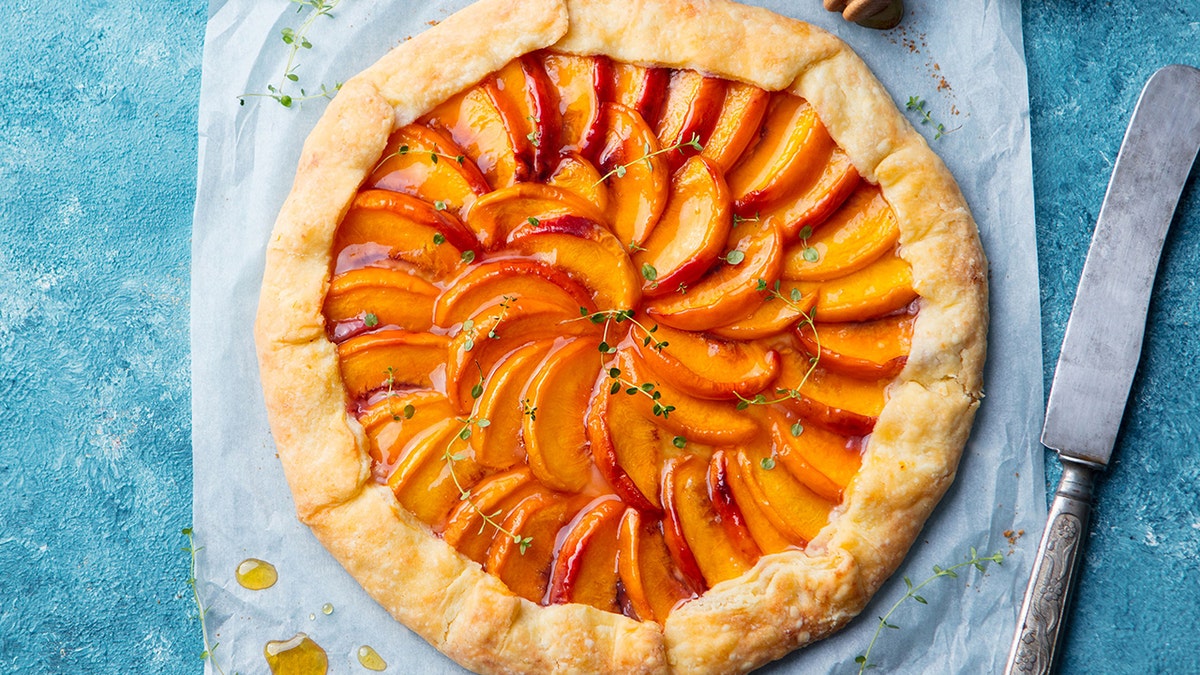 Peach galette