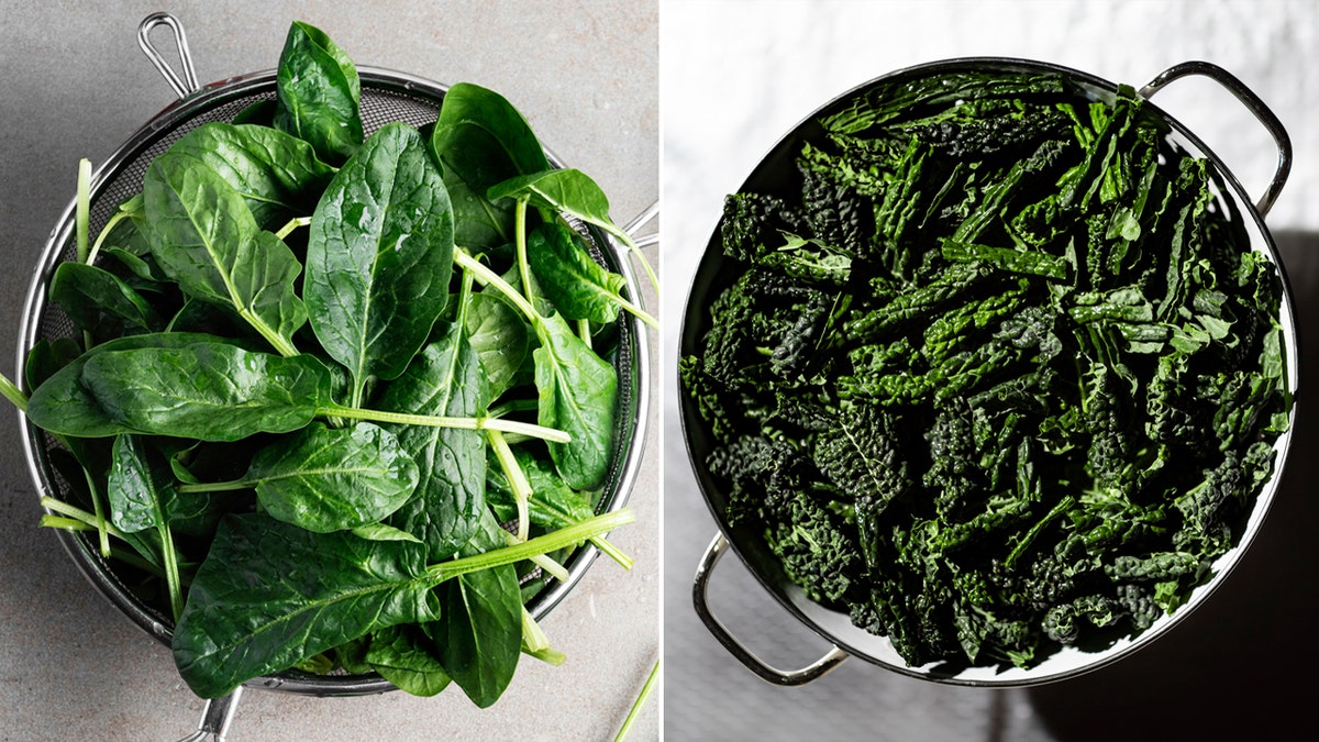 kale vs spinach split