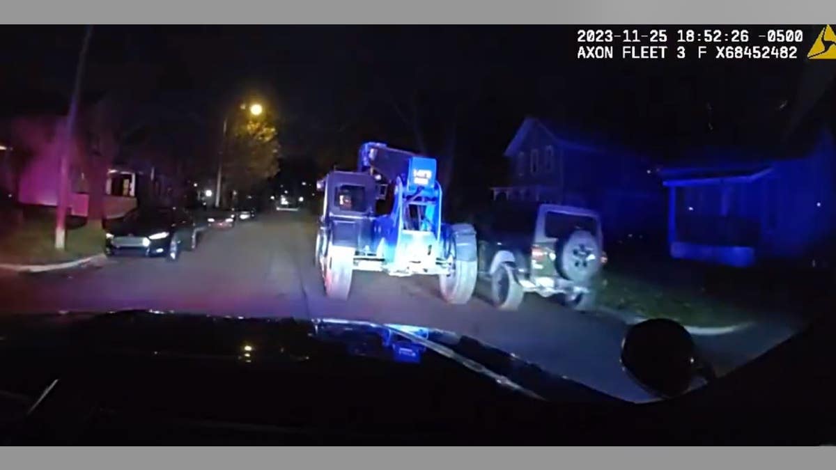 Video of forklift chase