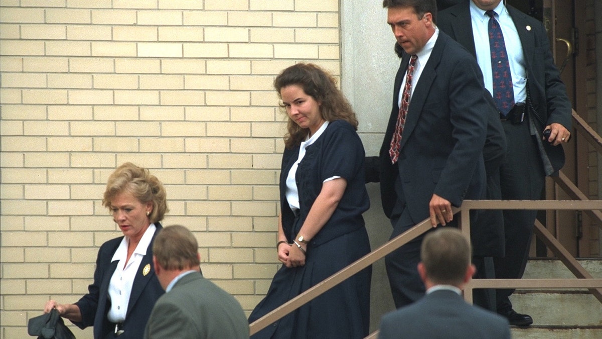 Susan Smith leaving court