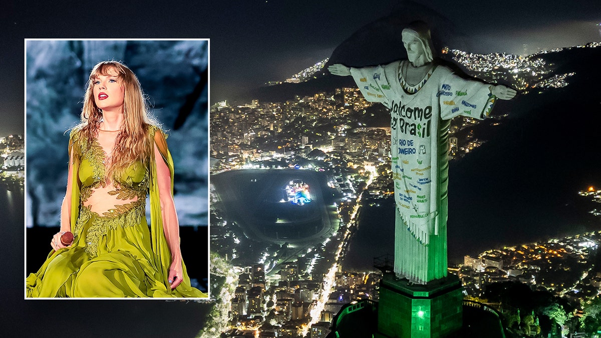 Taylor Swift Receives Special Welcome from Brazil's Christ the