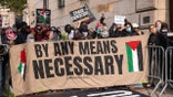 Anti-Israel protesters at Columbia University