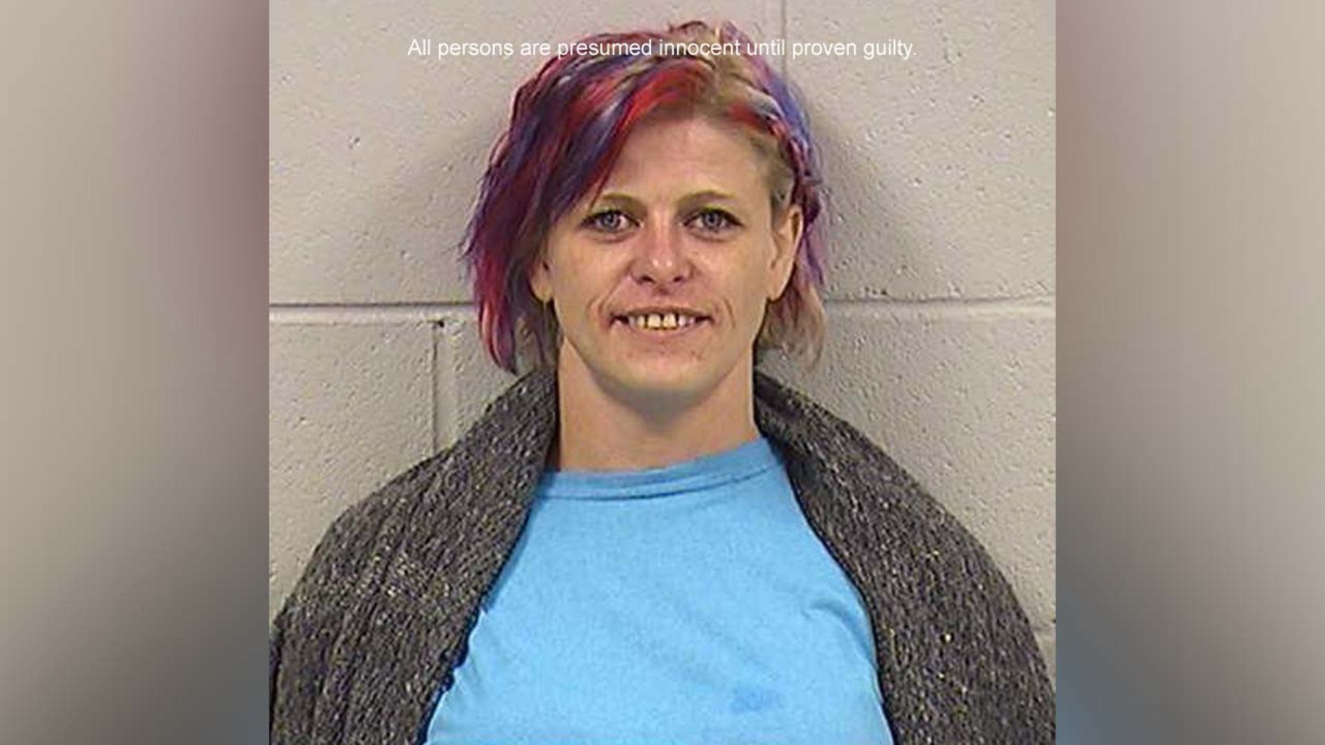 A mugshot of Melissa Louise