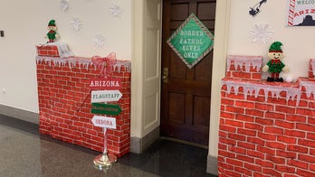Dem staffers rail against Republican Eli Crane’s border wall-themed Christmas decorations: 'In terrible taste'
