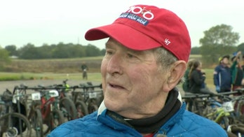 George W. Bush during Warrior Bike Ride in Texas for America's veterans: 'Lucky to have them as citizens'
