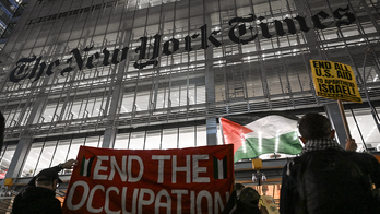 Pro-Palestinian protestors swarm New York Times headquarters calling for cease-fire in Gaza