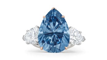 Bleu Royal diamond sold for $44 million at Christie's auction in Geneva, Switzerland