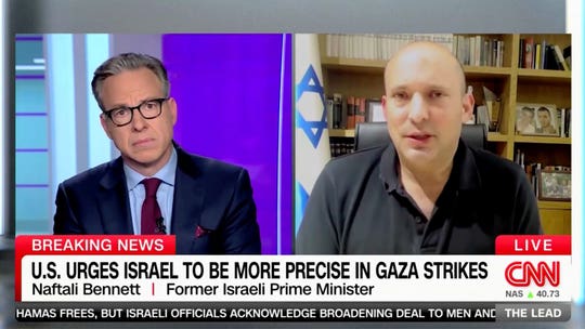 Ex-Israeli PM rejects CNN's Tapper pressing him on Gaza civilian deaths: Hamas is 'placing them in harm's way'
