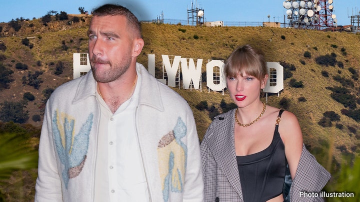 Travis Kelce blushes as Taylor Swift changes lyrics to reference him