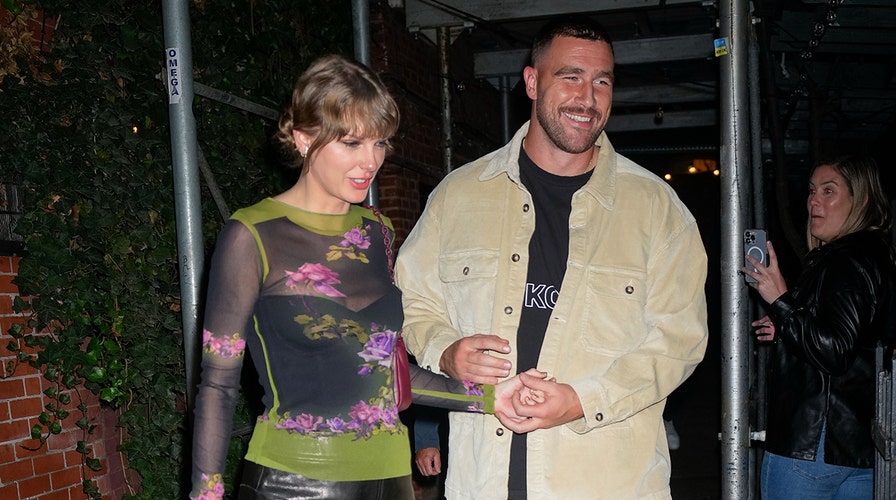 Taylor Swift spotted running to and kissing Travis Kelce after concert in Argentina