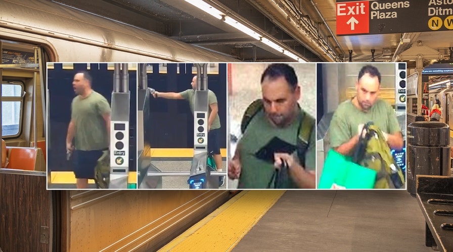 Suspect in NY subway station beating of woman with her own cane seen in video