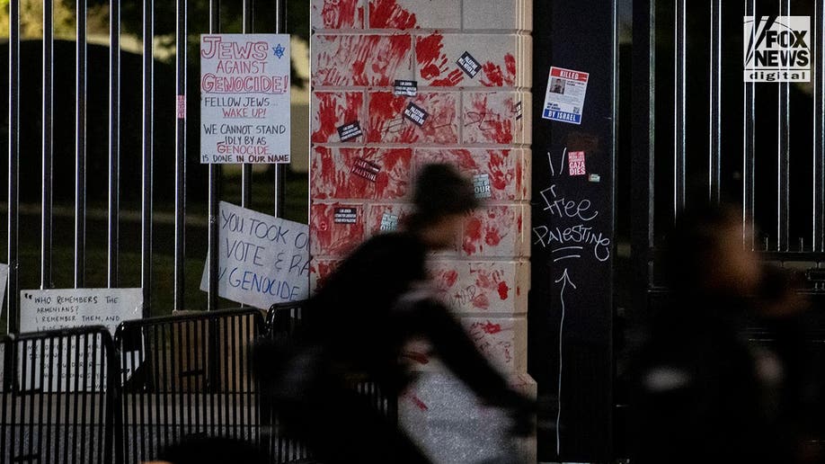 vandalism by pro-Palestinian protestors in DC