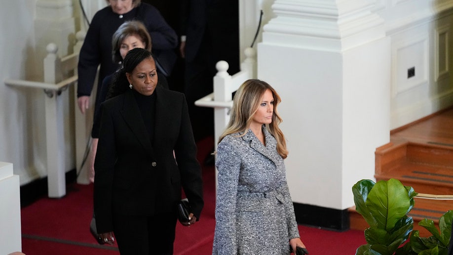 Melania Trump and Michelle Obama at Rosalynn Carter tribute